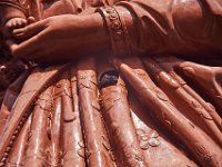 You can climb the statue.