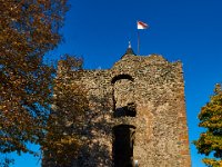 The remains of the Burg in Saarburg