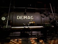 Machinery in the blower hall/sintering plant