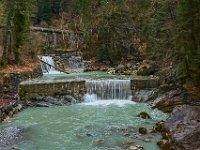 Rappenlochschlucht  The stream below the gorge and waterfall