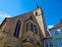 St. Giles' Church, Erfurt  The church stands at one end of the historic Krämerbrücke bridge.