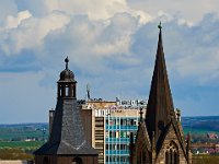 View frm St. Giles' Church tower  The old and the not so old,,,