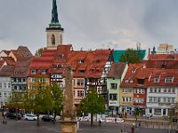 Cathedral Square, Erfurt  View from the steps in front of the cathedral
